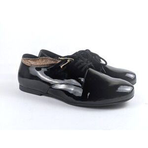 Birkenstock Saunders Shoes Black Patent Women's Size EU 37 US 6 NEW